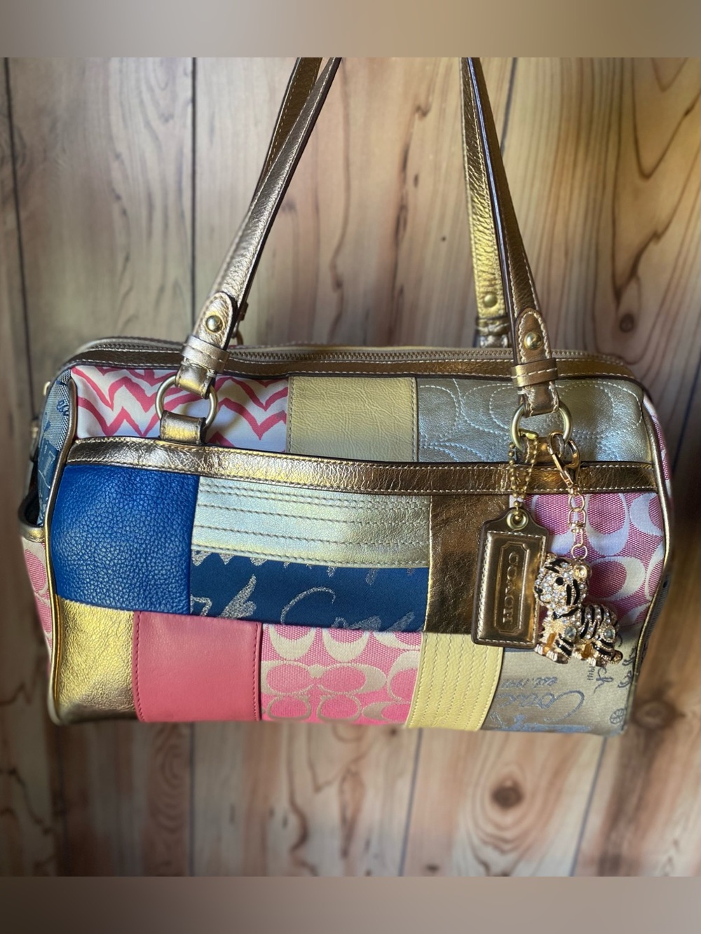 Coach Patchwork Satchel Bag